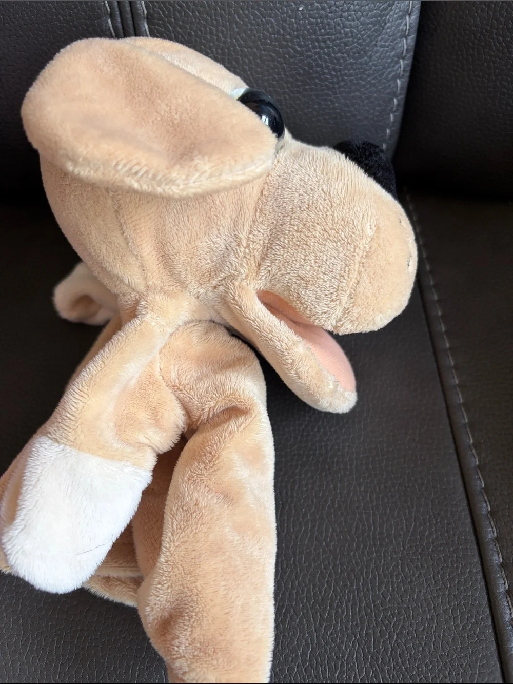 Set of Two Plush Puppy Puppets